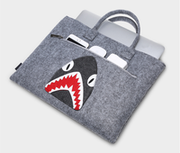 Funda para Portátil Plegable de Fieltro Ecológico Hecha a Medida, Maletín Duradero y Flexible, Bolsas de Almacenamiento, Organizador de Cables, Armario Personalizado
