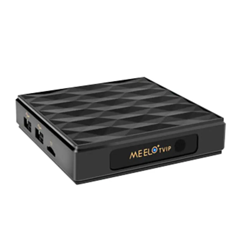 Venta caliente MEELO TVIP 4K TV caja sistema Linux amlogic s805 iptv 512MB 4GB set top box receptor de satélite