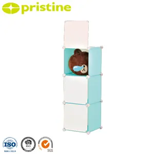 Shopee OEM eBay Venta al por mayor Taiwán Cubo de almacenamiento doméstico Plástico DIY Color Almacenamiento Decoración del hogar Material de PP Caja de embalaje Juguetes - Product Image 1