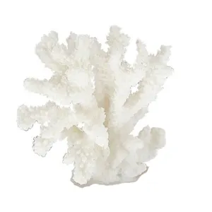 Tischplatte Home Decoration White Resin Coral Sculpture zu verkaufen