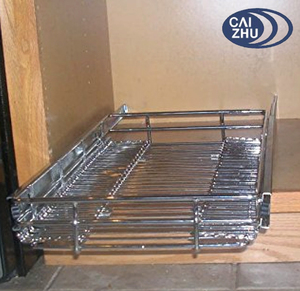Expandable Roll Out Metal <strong>Wire</strong> Kitchen Cabinet <strong>Drawer</strong> <strong>Basket</strong> Kitchen Pull Out <strong>Basket</strong> <strong>Wire</strong> <strong>Basket</strong> <strong>Drawers</strong> - Product Image 2