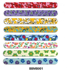 Wholesale Beautiful Flower Design EVA Manicure Nail Art Tool Shaping Buffer Emery Boards