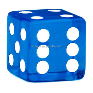 18mm best selling transparent dice for board game casino dice blue color