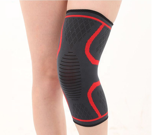 <span class=keywords><strong>Genouillère</strong></span> à tricoter par compression en nylon et spandex Protection du sport Manchon de soutien élastique <span class=keywords><strong>pour</strong></span> coudières et genouillères - Product Image 2