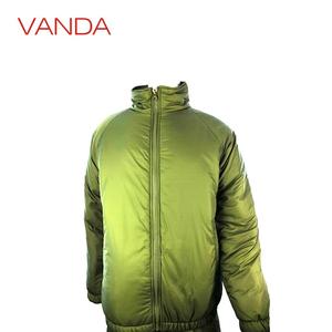 Green High Quality Winter Clothing Warm Cotton Down <strong>Coats</strong> Long 100g-150g Anti-shrink OEM Service Feather Thick - Product Image 2