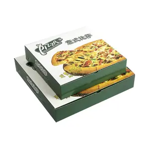 निर्माताओं कस्टम लोगो उच्च गुणवत्ता पिज्जा कागज बॉक्स