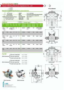 New <span class=keywords><strong>12V</strong></span> 24V 150A 200A <span class=keywords><strong>solenoid</strong></span> chuyển đổi SW-8 DC khởi động động cơ tiếp sức cho xe hệ thống thủy lực - Product Image 6