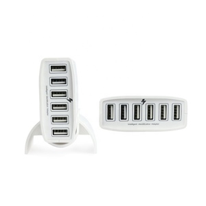 Cargador USB de 6 puertos, 60W, 5V, <span class=keywords><strong>12A</strong></span>, compatible con iPhone XS, XR, iPad Pro, Air Mini, <span class=keywords><strong>Galaxy</strong></span> S9 Edge, Tablet PC, características OTP OVP - Product Image 5