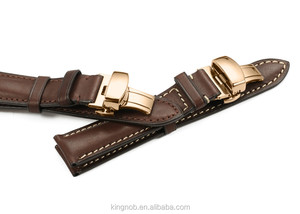 18 19 20 21 22mm En Acier Inoxydable Ross Or Déploiement Fermoir En Cuir Montre <span class=keywords><strong>de</strong></span> Courroie <span class=keywords><strong>De</strong></span> Bande - Product Image 2