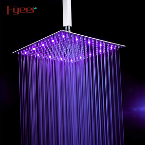 Fyer — pomme <span class=keywords><strong>de</strong></span> <span class=keywords><strong>douche</strong></span> Led, Ultra fine, en acier inoxydable, 16 pouces, bon marché, nouveau 2016 - Product Image 2