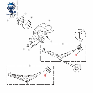 SAIC MG6 MG7 MG350 MG550 MG750 OE หมายเลข30000151 30000155สวิงอาร์มบูช - Product Image 4