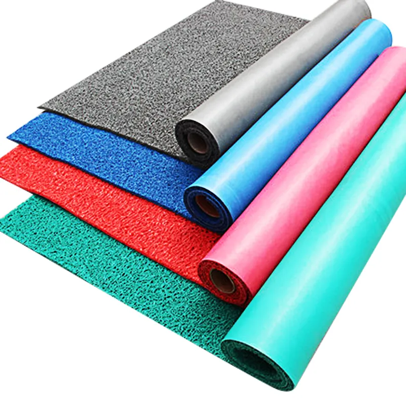 Esteras delgadas antideslizantes, alfombra de plástico impermeable para suelo de exterior, rollo de bobina de pvc