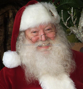 Costume da Babbo Natale con <span class=keywords><strong>barba</strong></span> <span class=keywords><strong>e</strong></span> <span class=keywords><strong>baffi</strong></span> in pelo di yak bianco - Product Image 1