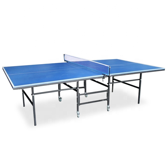 High Quality Indoor Training Table Tennis Table 4 Wheeled Moveable and Foldable Ping Pong Table Tennis
