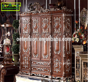 OE-FASHION Luxe en bois sculpture meubles de bureau exécutif bureau secretaire - Product Image 3
