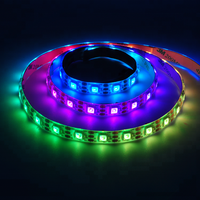 Bande lumineuse rgb led arduino, adressable individuellement, étanche, ws2812 ws2812b
