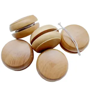 Wholesale Professional Waldorf Ringbearer Gift Free Customized Classic Natural Magic Best Babyzen Toy Wood Yoyo For Kids