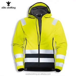 2018 nouvelle Conception Réfléchissant Vert Et Noir Veste De Sécurité Haute Visibilité