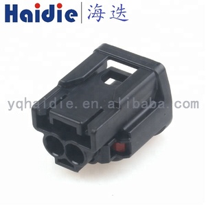 Haidie Konektor Kabel, Konektor Perempuan 2 Pin Hitam Tahan Air 6189-7408 - Product Image 3