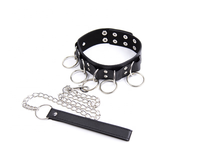 Collier en cuir BDSM, corde de traction, chaîne, laisse, anneau, chaîne en acier, jeu de rôle, esclave, bondage, collier