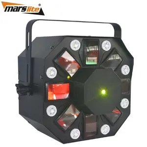 Led effetto luce della discoteca del laser + strobo + led del dj della luce laser di natale spettacolo di magia di effetto di fase cielo laser di illuminazione