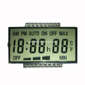 Tùy Chỉnh TN Segment Máy Tính Chữ Và Số Lcd Hiển Thị Với Kim Loại Pins