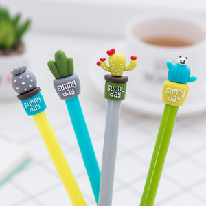 Publicité Mignon En Pot <span class=keywords><strong>Cactus</strong></span> <span class=keywords><strong>Gel</strong></span> Stylo Élèves et L'écriture Signature Stylos - Product Image 4