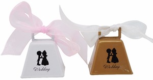 İsviçre edelcustom özel tasarım beyaz renk düğün hediyelik eşya inek çan - Product Image 2