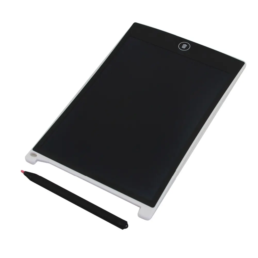 Tablet Grafik Tulis LCD 8.5 ", Tablet Pad Menggambar Pena Elektronik Portabel Warna Putih