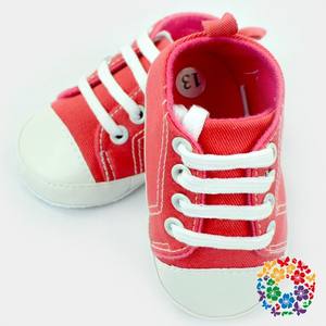 Nuove Scarpine da Culla per Neonata, Suola Morbida, Slip-on, <span class=keywords><strong>Scarpe</strong></span> in Tela Rosse Stile Spagnolo, Sneaker Cool per Bambini - Product Image 5