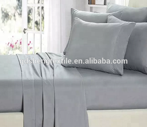 4 Mảnh Bộ Đồ Giường Tấm Bộ Mượt Và Mềm Mại 100% Tre Khăn Trải Giường Đồng Bằng Nhuộm Cho Người Lớn Trẻ Em Và Bé Được Trang Bị Tấm Ga Trải Giường Bộ - Product Image 3