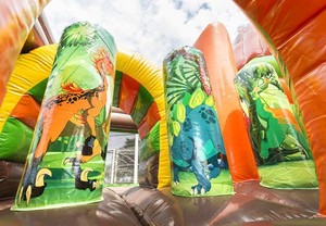 Tobogán de castillo hinchable de Casa de rebote inflable de dinosaurio comercial para niños a la venta - Product Image 4