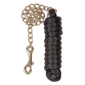 Cuerda de plomo de caballo de algodón con cadena - Product Image 1