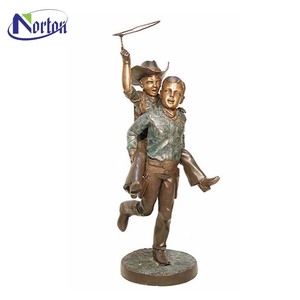 Décoration de jardin extérieure en <span class=keywords><strong>bronze</strong></span> grandeur nature pour enfants, sculpture métal <span class=keywords><strong>laiton</strong></span> pour fille <span class=keywords><strong>et</strong></span> musique, vente en gros sur mesure à bon <span class=keywords><strong>prix</strong></span> - Product Image 4
