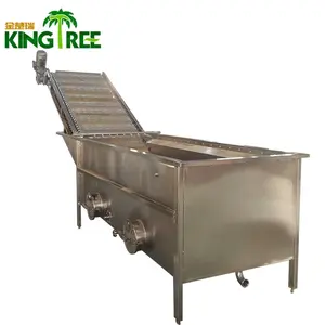 Fruit & vegetable coconut meat blanching machine baffle type coconut processing production line