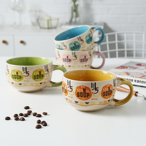 16 oz <span class=keywords><strong>tasse</strong></span> <span class=keywords><strong>en</strong></span> céramique avec cuillère <span class=keywords><strong>en</strong></span> <span class=keywords><strong>grès</strong></span> <span class=keywords><strong>tasse</strong></span> protection de L'environnement <span class=keywords><strong>café</strong></span> <span class=keywords><strong>tasse</strong></span> - Product Image 6