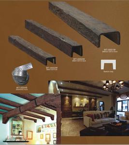 Stile moderno Profondo Color <span class=keywords><strong>Noce</strong></span> Soffitto Travi DELL'UNITÀ di elaborazione del Faux <span class=keywords><strong>Legno</strong></span> Travi per la Villa Decor - Product Image 6