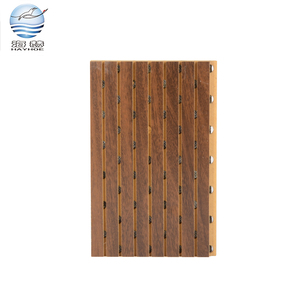 Sonido de alta coeficiente de absorción de sonido aislamiento ranurado pared panel acústico para la <span class=keywords><strong>sala</strong></span> de conferencias - Product Image 1