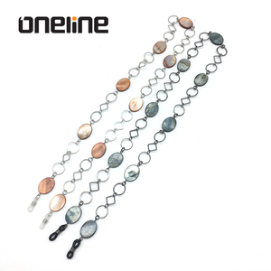 Pas cher Haute Qualité Métal <span class=keywords><strong>Perl</strong></span>é Protection De La Chaîne De Lunettes/Lunettes Chaîne/Chaîne De Lunettes - Product Image 2
