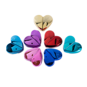 25Ml 50Ml Đầy Màu Sắc Hình Trái Tim Nước Hoa Bơm Phun Chai Thủy Tinh Với Nhôm Bìa - Product Image 1