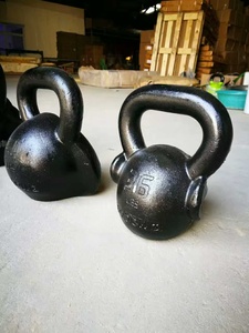 Pesas Rusas de Hierro Fundido Negras para Gimnasio, Equipo de Ejercicio Físico, Juego de Pesas Rusas con Cabeza de Mono, Gran Oferta - Product Image 6