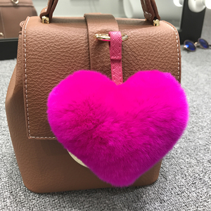 <span class=keywords><strong>Lapin</strong></span> Peluche Faux Fourrure Coeur Boule Coloré Coeur amour <span class=keywords><strong>Porte</strong></span>-clés Boule de Fourrure 10cm Coeur Forme <span class=keywords><strong>Pompon</strong></span> <span class=keywords><strong>Porte</strong></span>-clés - Product Image 3