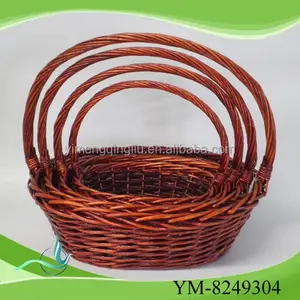 China fabricante flor cesta de mimbre, cesta de picnic sauce, cesta de alambre