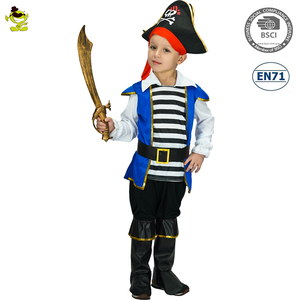 <span class=keywords><strong>Costume</strong></span> de Pirate pour garçons, tenue fantaisie de fête <span class=keywords><strong>d</strong></span>'<span class=keywords><strong>halloween</strong></span>, uniforme de Pirate de performance sur scène, pour enfants - Product Image 2