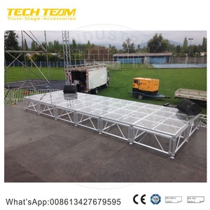 4ft * 4ft quadrato di vetro/acrilico fase di nozze elegante piattaforma di Truss display per luoghi di eventi - Product Image 2