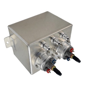 Réservoir de surtension/surtension de carburant 3L à double billette en aluminium avec 2 pièces 044 pompe à carburant argent ou noir PQY-TK84044 - Product Image 3