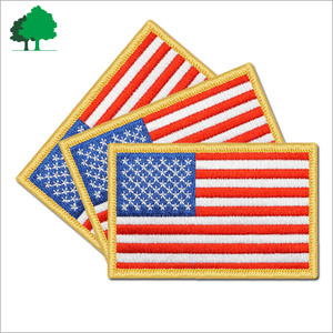 Direct工場販売カスタム高品質安価な刺繍パッチ<span class=keywords><strong>American</strong></span> National <span class=keywords><strong>Flag</strong></span> Logo Patches - Product Image 3
