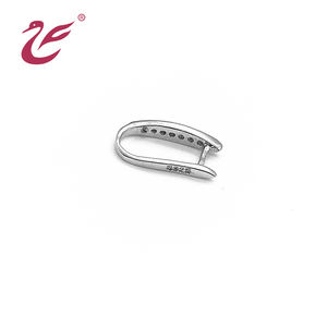 Fermoir en argent sterling <span class=keywords><strong>2021</strong></span> zircon, pour fabrication de collier en jade, pendentif, personnalisé, meilleur <span class=keywords><strong>prix</strong></span>, vente en gros, 925 - Product Image 2