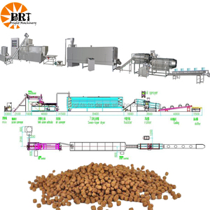 Bangladesh peces flotando máquina de alimentación accionado por correa acuáticos pellet feed línea de producción - Product Image 1