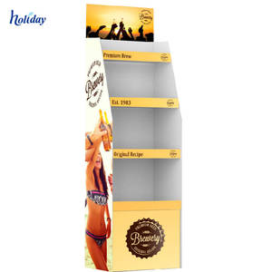 Fabrik Benutzerdefinierte Werbe Benutzerdefinierte Supermarkt Karton Display Weinregal Für Weinflasche - Product Image 3